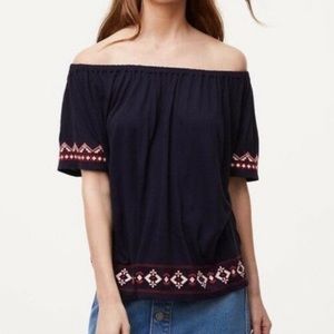 Ann Taylor Loft Off The Shoulder Top